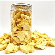 Freeze-Dried Pineapple Chunks-60g/2.11oz Resealable Jar 100% Pure Fruit