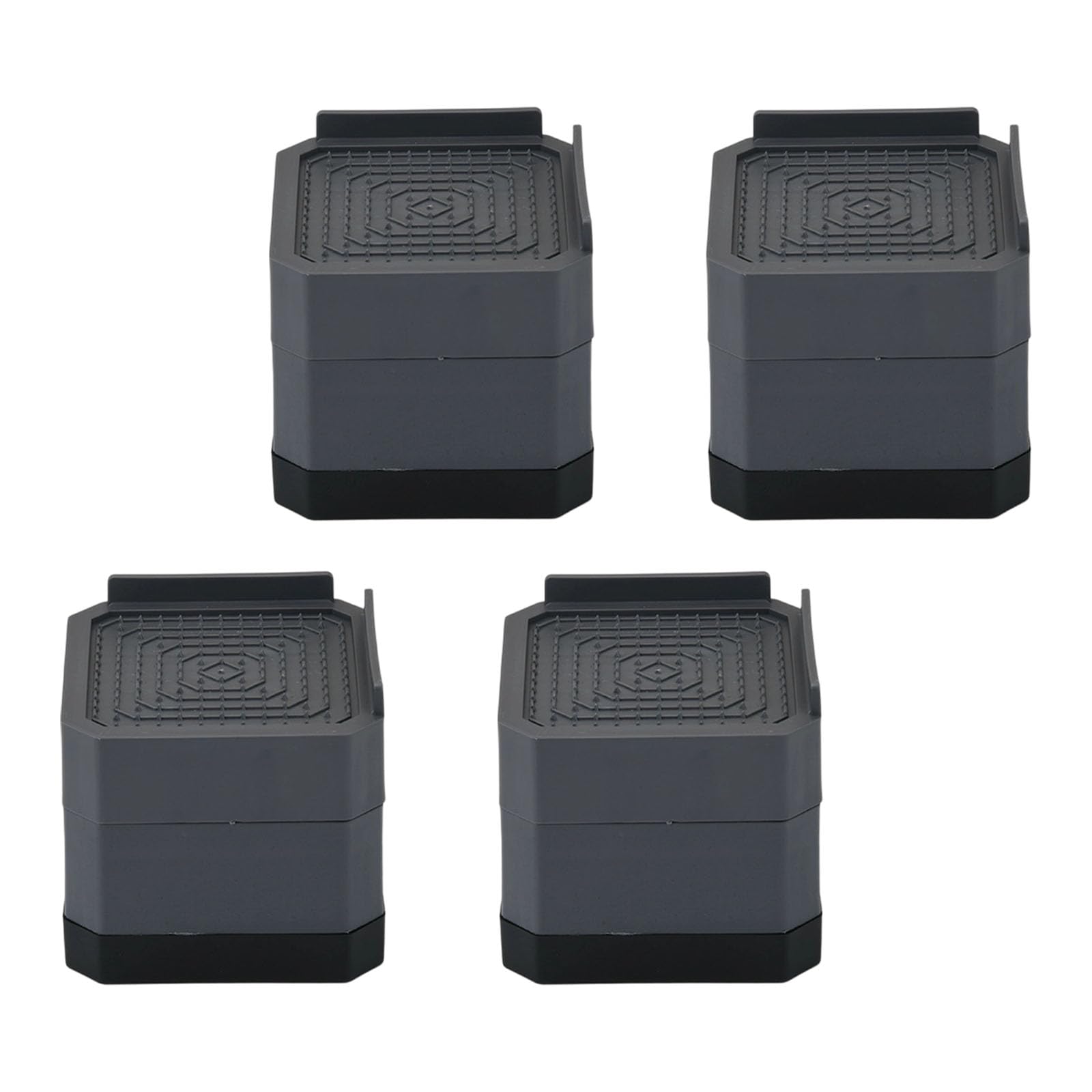 Stackable Anti-Vibration Feet for Balancing Uneven Floors Enhancing Stability and Quiet Home 4pcs Washing Machine Legs