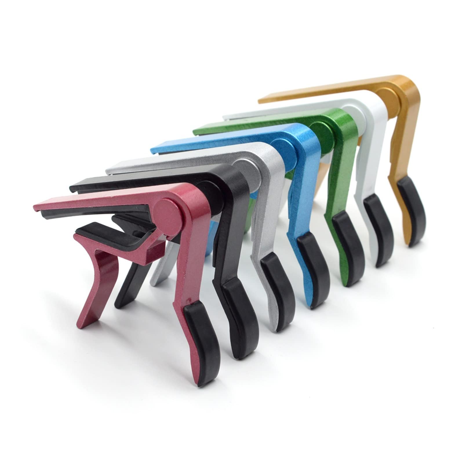 Capo do gitary Quick Change Clamp Key Stop aluminium Metal Capo do akustycznych klasycznych części do gitary elektrycznej Akcesoria, Capo do gitary (kolor: czerwony) (zielony)