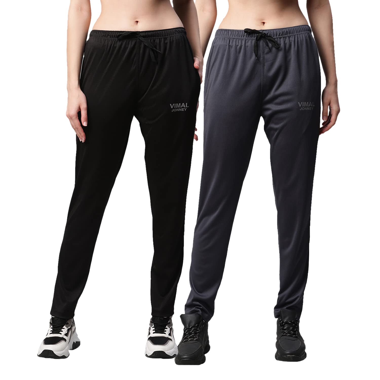 Dryfit Lycra Solid Trackpants for Women (Pack of 2)-Dryfit_D10_BLK_BLU_002-P-image-35