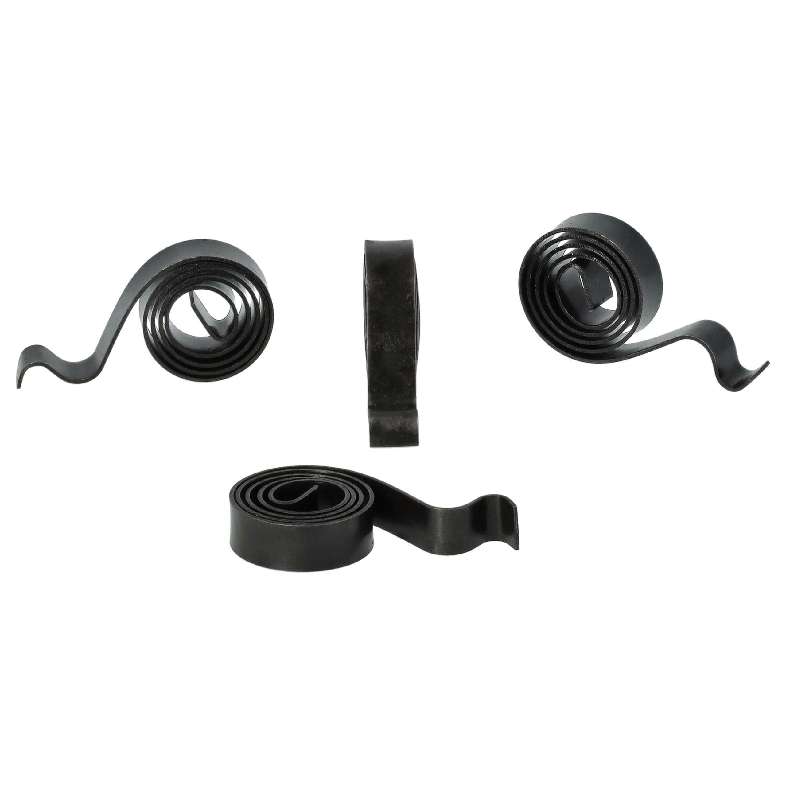 vhbw 4x Spazzola di carbone 19 x 12,45 x 7 mm compatibile con Zepro sponda idraulica
