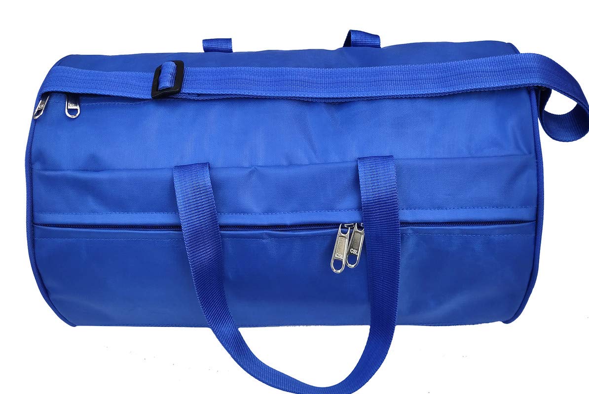 Panchtatava Gym Bag | Trekking Bag | Travel Bag | Sports Duffel Bag | Duffle Carry Bag-Solid Blue 23 L-image-34