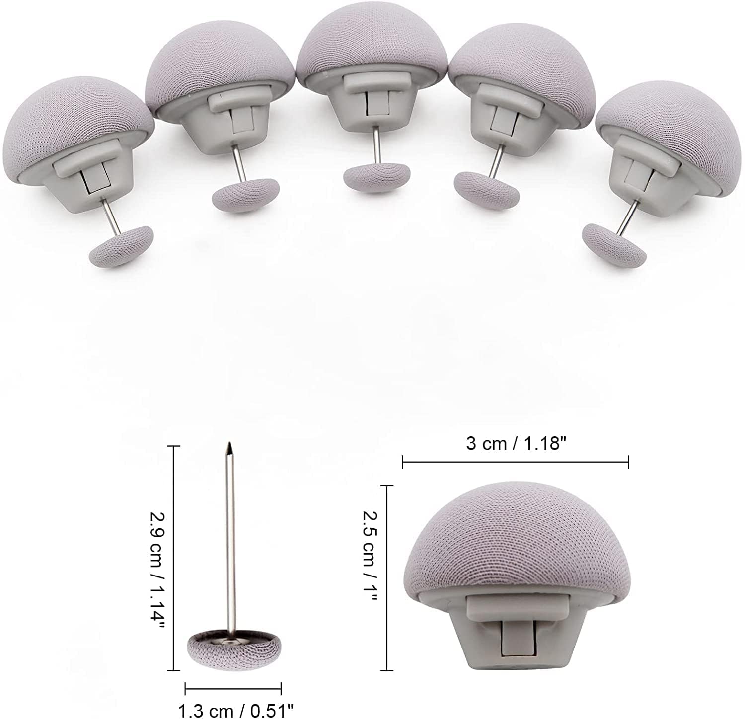 DARKFISH Duvet Holder Pack of 16 Duvet Cover Clips Duvet Holder Quilt Fixer Duvet Cover Clips Duvet Pins Mushroom Attachment Clip with Button(Multy Color) 2