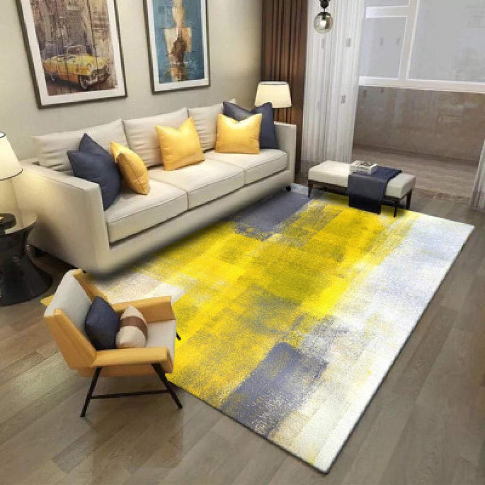 Tapis lavable antidérapant de salon 140x200cm pour en finir avec les glissades