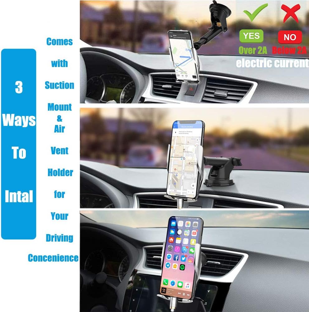 Exclusive Discount 70% Price Auto-Clamping Wireless Car Charger Mount,Yianerm 2 in 1 Qi 15W/10W/7.5W Fast Wireless Inductive Air Vent/Dashboard Mount Phone Holder Compatible with iPhone 8/8P/X Samsung Galaxy S9+/S8+/S7 Get Cheap Price Auto-Clamping Wireless Car Charger Mount,Yianerm 2 in 1 Qi 15W/10W/7.5W Fast Wireless Inductive Air Vent/Dashboard Mount Phone Holder Compatible with iPhone 8/8P/X Samsung Galaxy S9+/S8+/S7