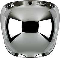 Vista 1 de Biltwell - Protector tipo burbuja cromado - Antivaho, resistente a los arañazos, resistente a UV/A y UV/B