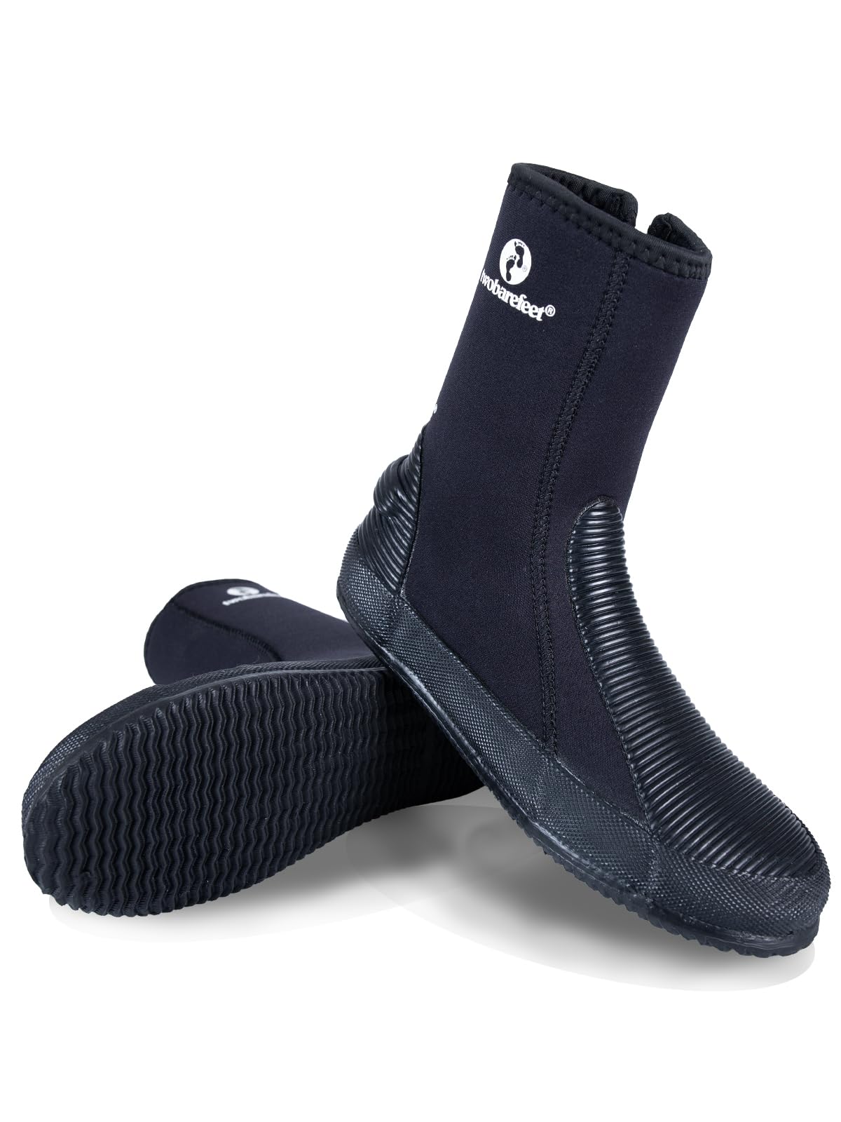 Two Bare Feet 5mm Neoprene Unisex Wetsuit Boots | Insulated for Diving, Snorkeling & Surfing | Non-Slip Sole, Flexible & Comfortable Design for Water Sports (5mm 6024, UK 10)