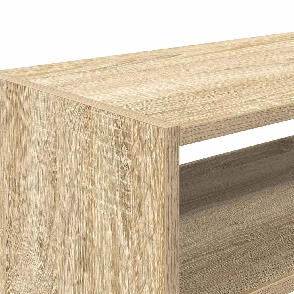 vidaXL Schuhregale 2 STK. Stapelbar Sonoma-Eiche 60x30x30,5 cm, Schuhaufbewahrung, Schuhorganizer, Schuhständer, Schuhschrank, Schuhablage, Flurregal