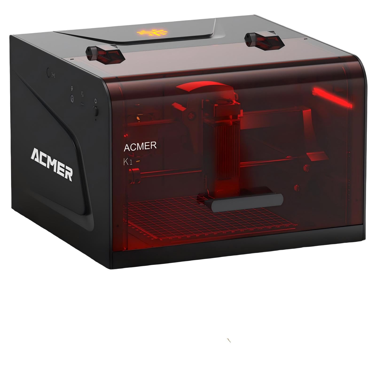 ACMER K1 Maszyna do grawerowania laserowego 12000mW, klasa 1, mały zamknięty bezpieczny grawer laserowy, powierzchnia grawerowania 150×150mm, precyzja 0,01mm, wysokiej precyzji grawerowanie laserowe