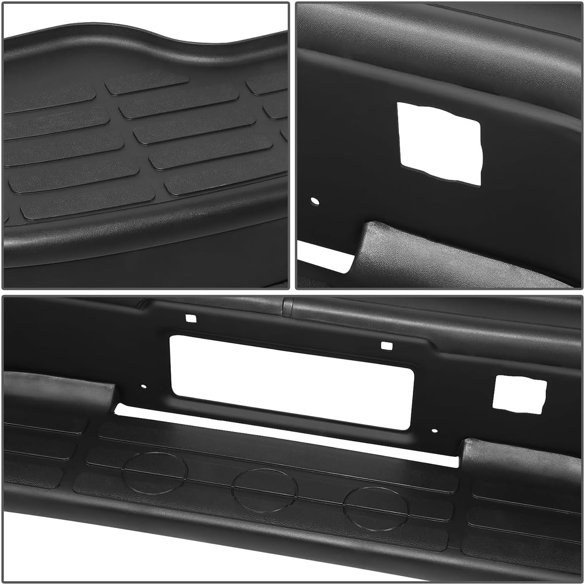 Steel Rear Step Bumper Assembly Compatible with Chevy Suburban 1500 2500 00-06, Compatible with Tahoe 00-06, Compatible with GMC Yukon XL 1500 00-06 Black GM1102384