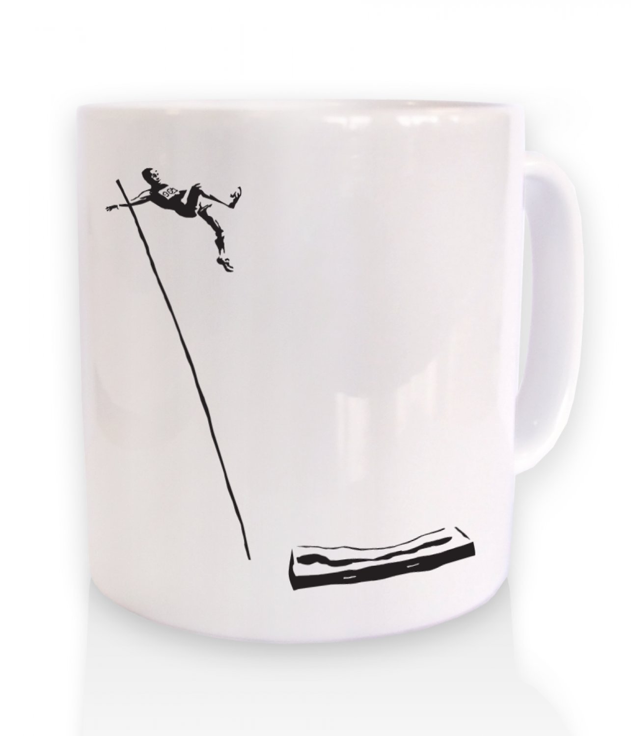 Pole Vault Banksy Mug