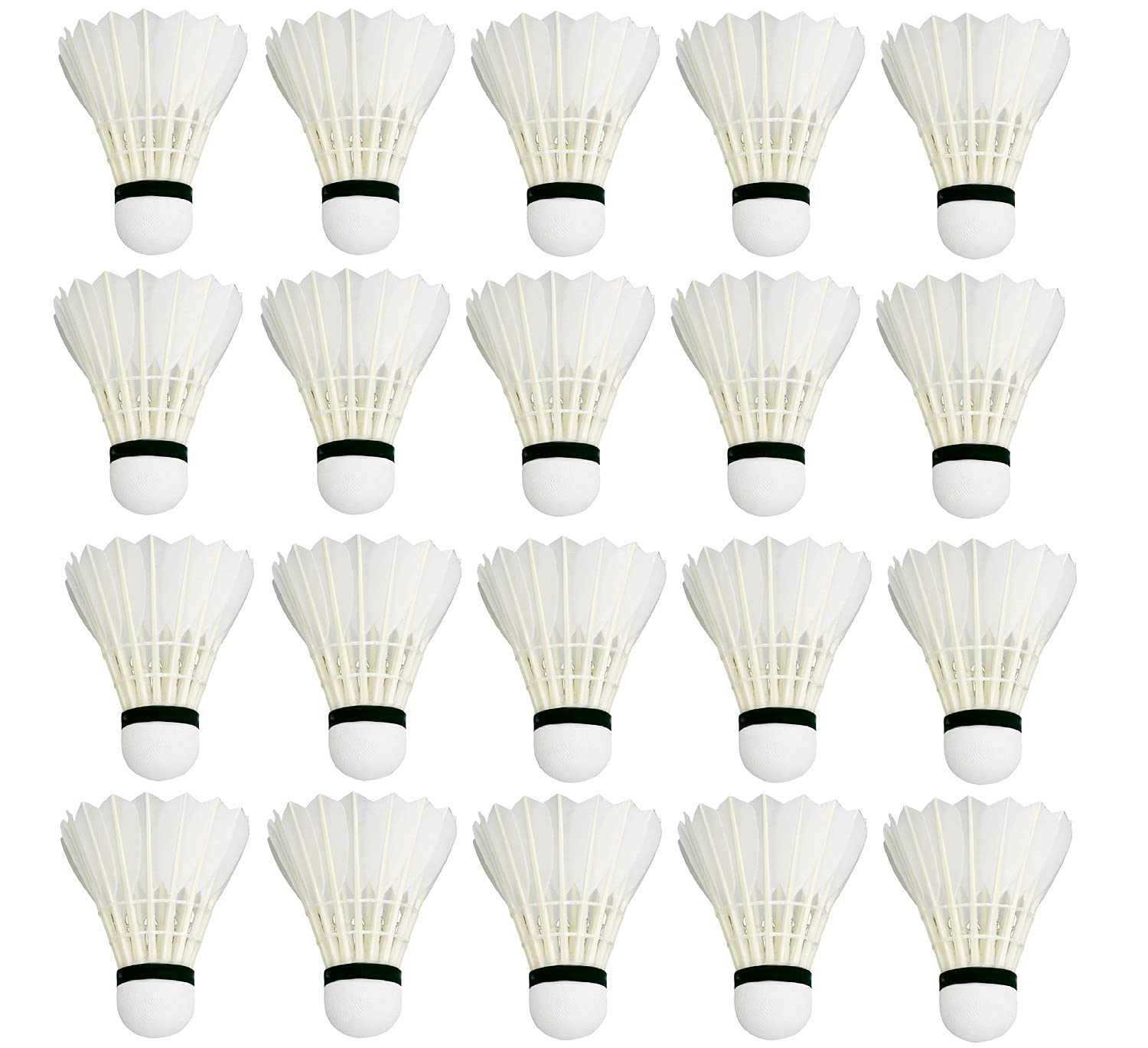 Forever Online Shopping Feather Shuttlecocks Pack of 20 (White) (B076FCLSD5) Amazon Price History, Amazon Price Tracker