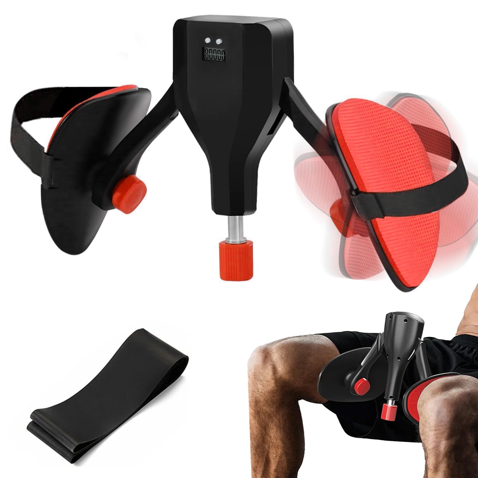 Allenatore muscolare del pavimento pelvico per uomini, Thigh Master Automatic Counting 360° Rotazione 34,9 kg Pavimento Pelvico Esercizio Donne Braccia Glutei Forza Allenamento Hip Trainer per