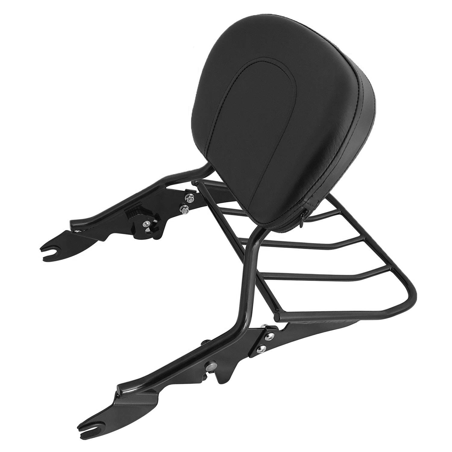 Buy HTT Black Detachable Backrest Sissy Bar with Luggage Rack For