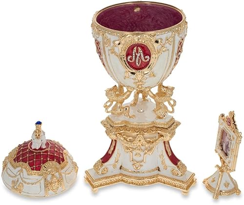 Miniatura 4 de BestPysanky 1903 Royal Danish Musical Imperial Huevo de Pascua 9.6 pulgadas