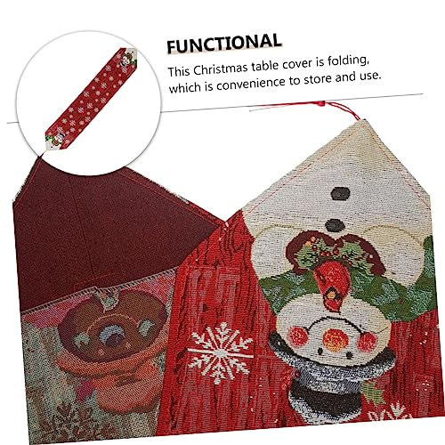 Chemin de table de Noël Cabilock lavable pour protéger et décorer votre table facilement - 7