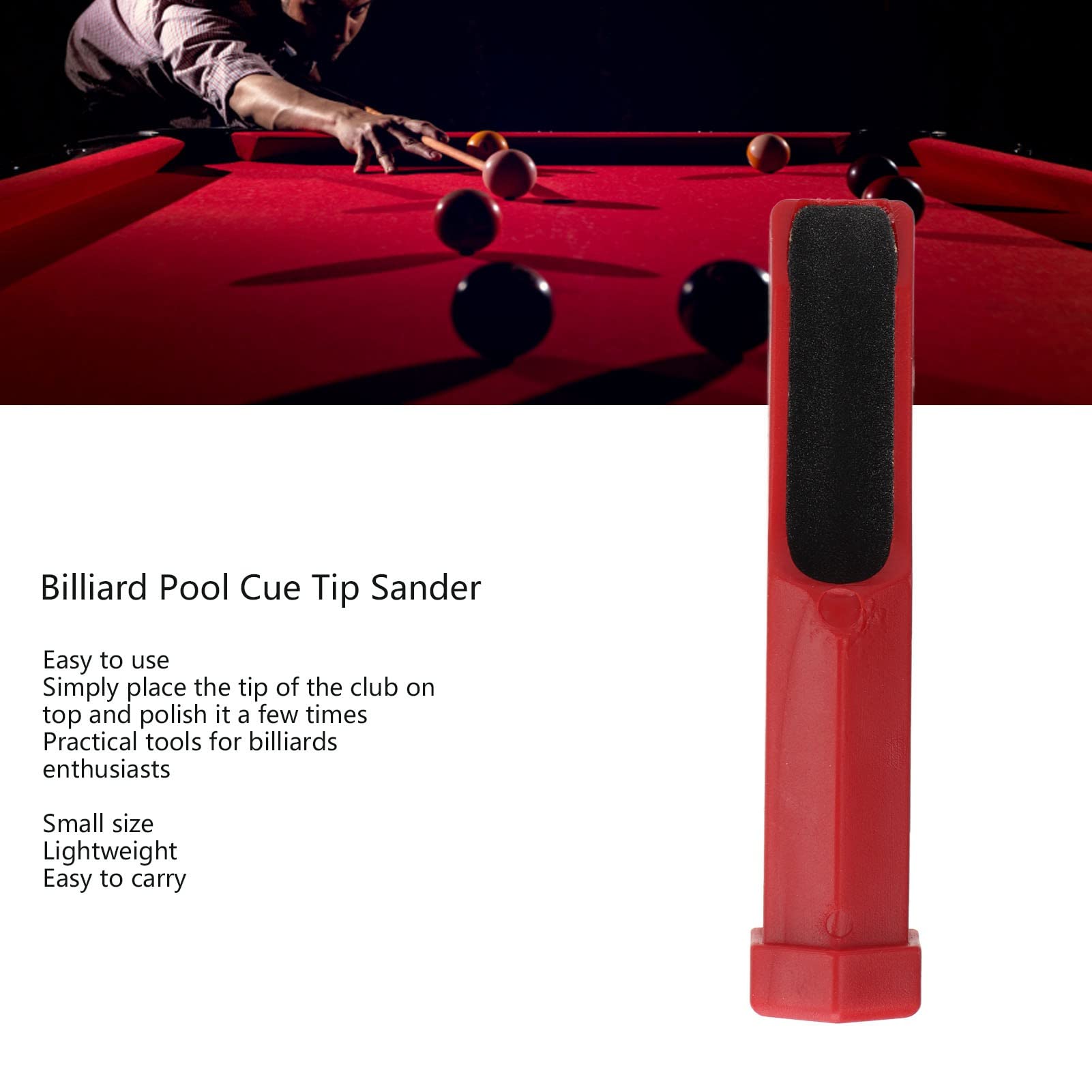 OKKO Piscina Cubo De Billar Scuffer Shaper Metal Taco