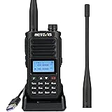 Retevis RA89 Radio Amateur, Radio Chasse Double Bande Haute Puissance, VFO, IP68, Radio Longue Distance avec Batterie 2500mAh, Type-C,Facile à Coupler pour Tout-Terrain, Chasse (1 Pièce, Noir)