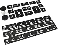 Vista 7 de AtticZone Steeing Wheel - Kit de reparación de botón de salpicadero, calcomanías compatibles con Cadillac Escalade ESV EXT 2007 2008-2014