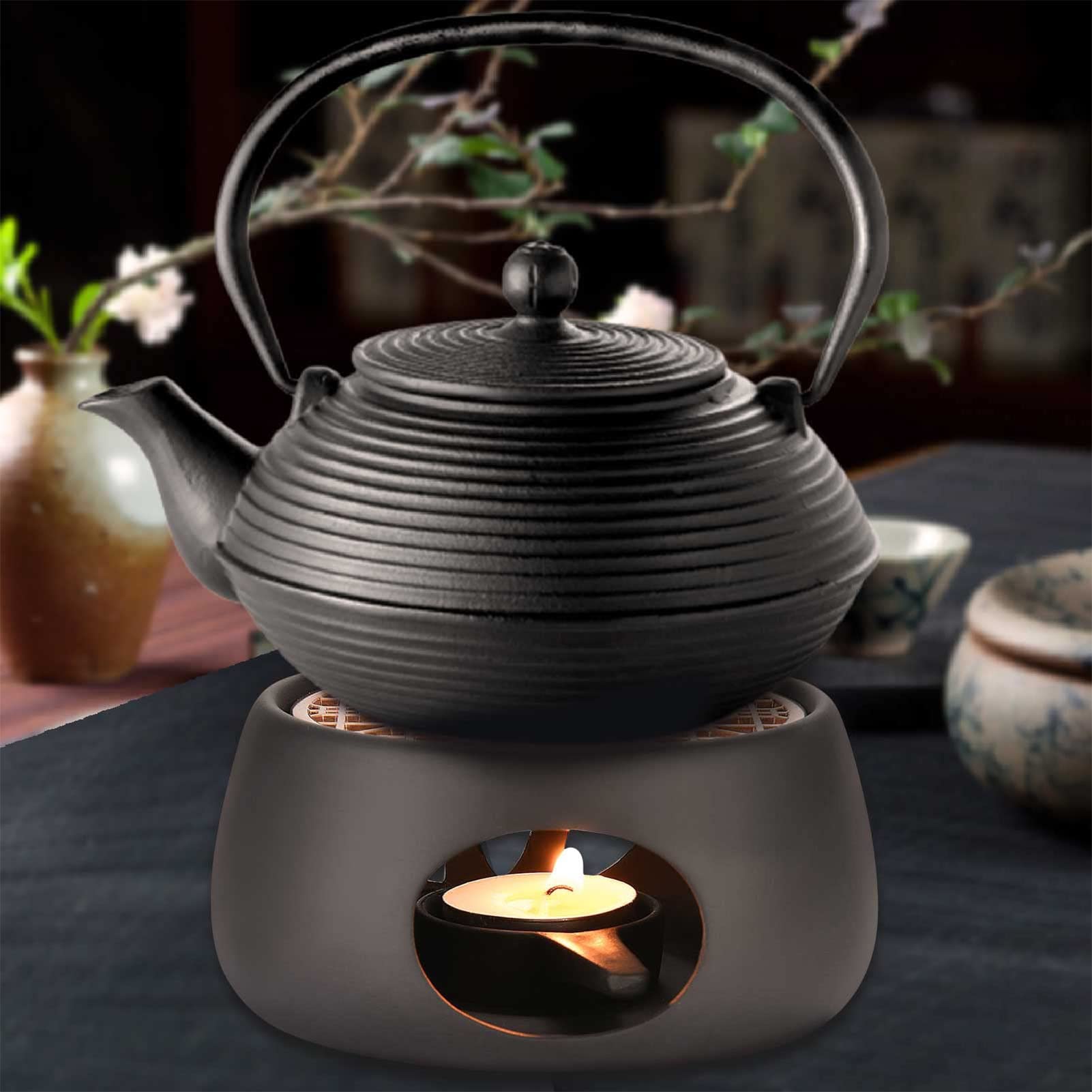 Chauffe-théière, Chauffe-thé Pour Théière En Verre Borosilicaté