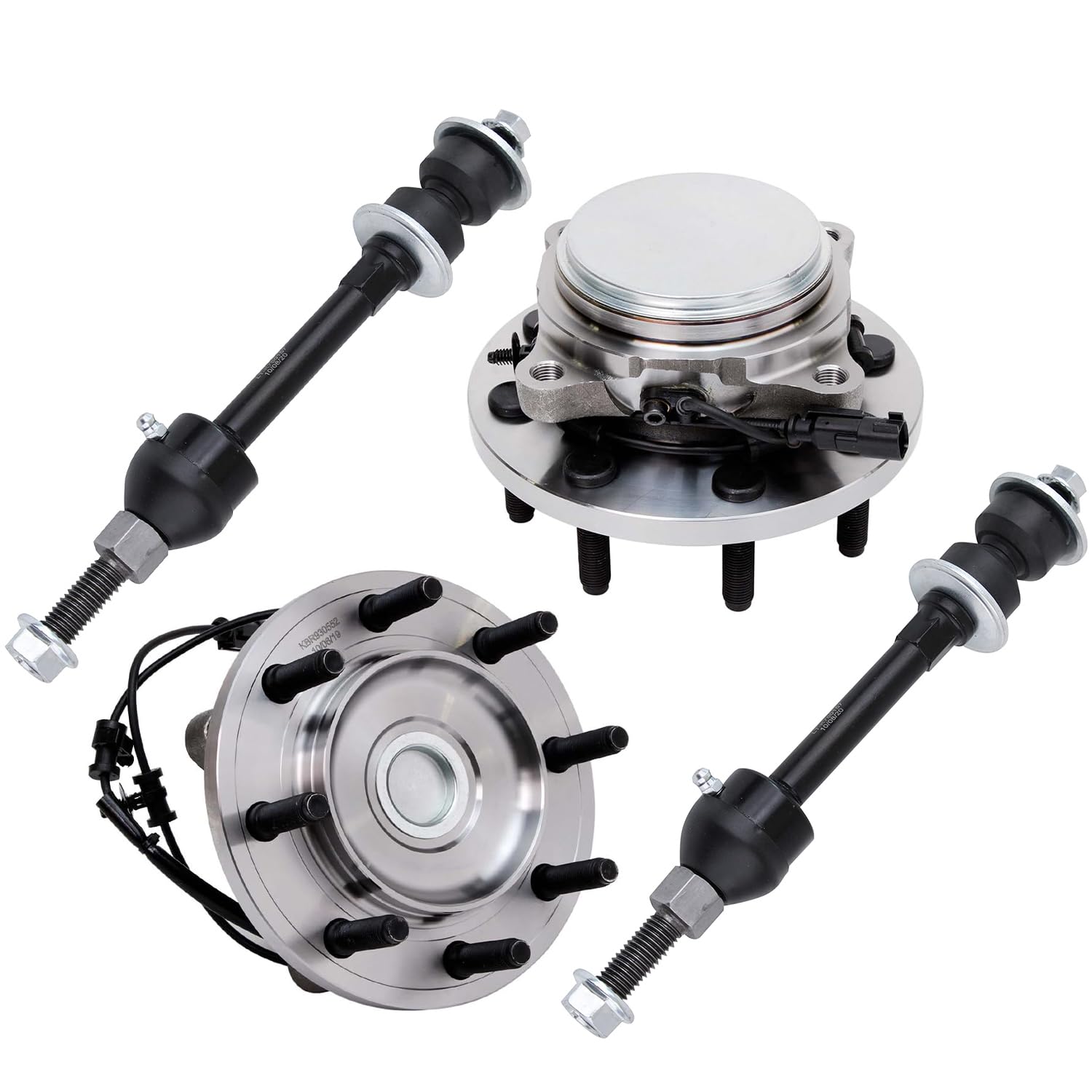 Detroit Axle - 2WD Front Wheel Bearing Hubs Kit for 2012-2013 Ram 2500