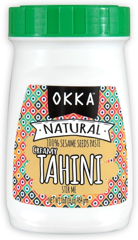 Okka 100% Natural Ground Sesame Tahini, 16 oz