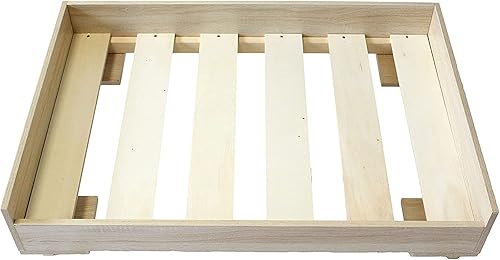 Miniatura 5 de Midlee Marco de cama elevado de madera para perro, pequeño