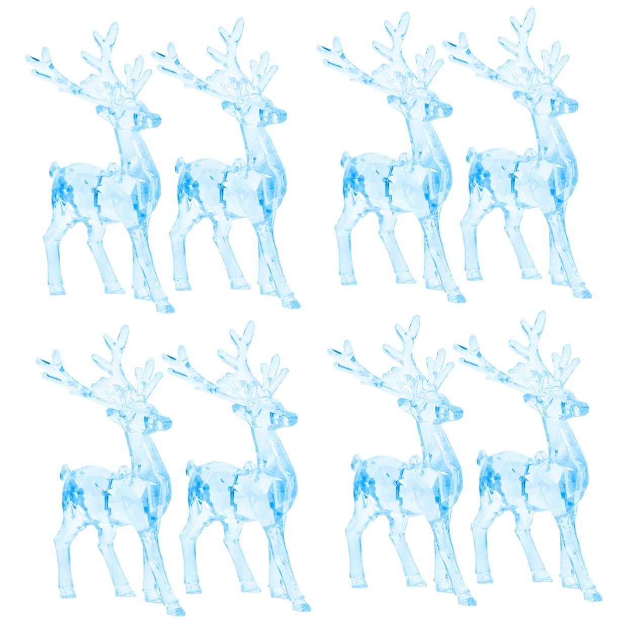 Ciieeo 4 Set Di Ornamenti Natalizi A Forma Di Decorazioni Da Appendere A Forma Di Pendenti in Acrilico Set Da 2 Pezzi*4