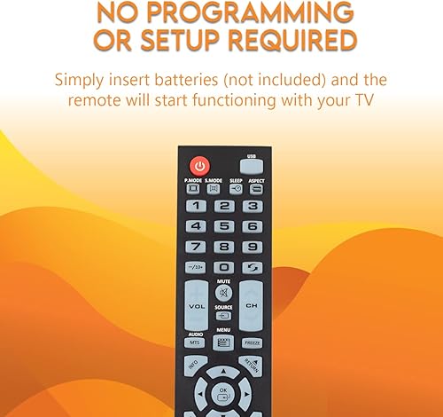 Miniatura 4 de Mando a distancia de repuesto OEM TY-49B para Westinghouse LED HD DVD WD24HBB6106 WD40FX1170 WD40HB6106 WD48FAB100 WD32HD1120-C WD24HAB101 WD40HB6106