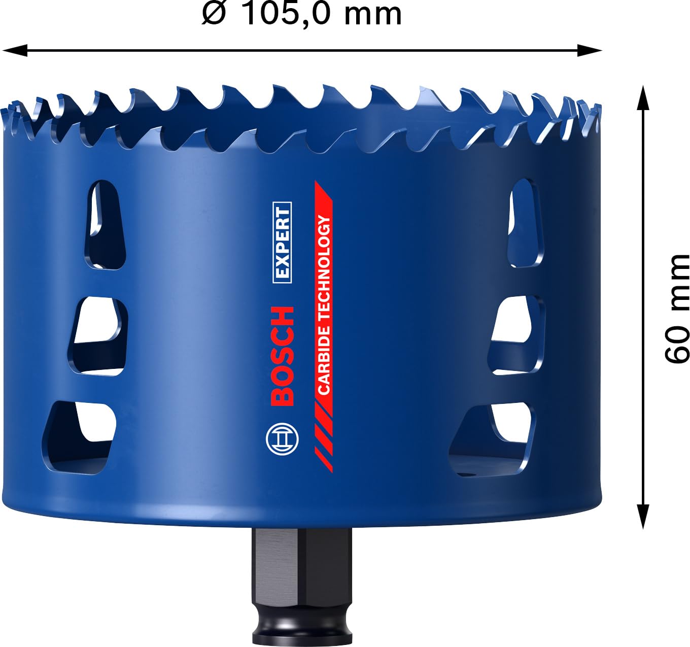 Bosch 1x EXPERT Construction Material gatzagen (voor Zachthout, Spaanplaat, 38 mm, Professional Accessoires Boor-/schroefmachines