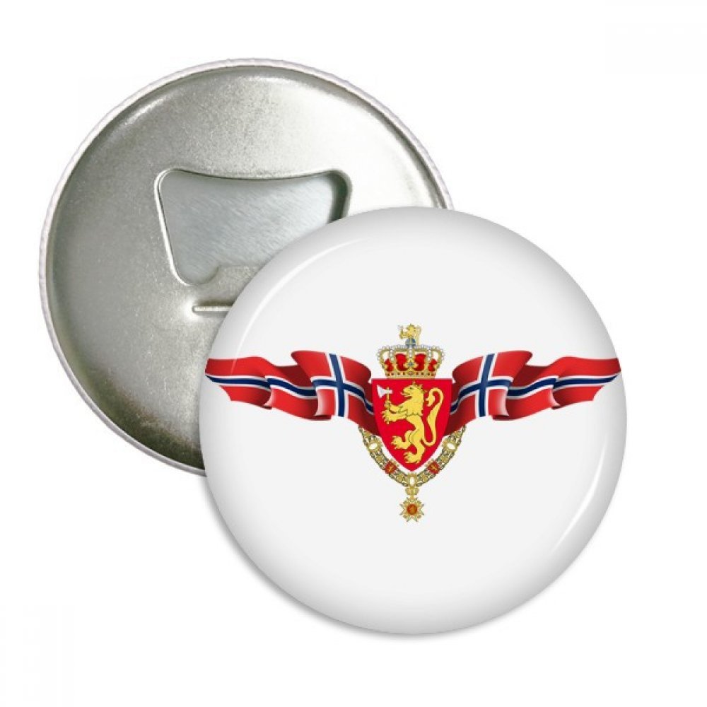 Décapsuleur aimanté emblème Norvège de 3 pièces couleur argent