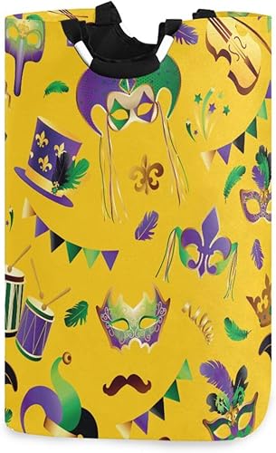 Miniatura 1 de durable fabric cube storage baskets bins Mardi Gras Golden Carnival Masks collapsible outdoor bags For closet gift botes para ropa sucia