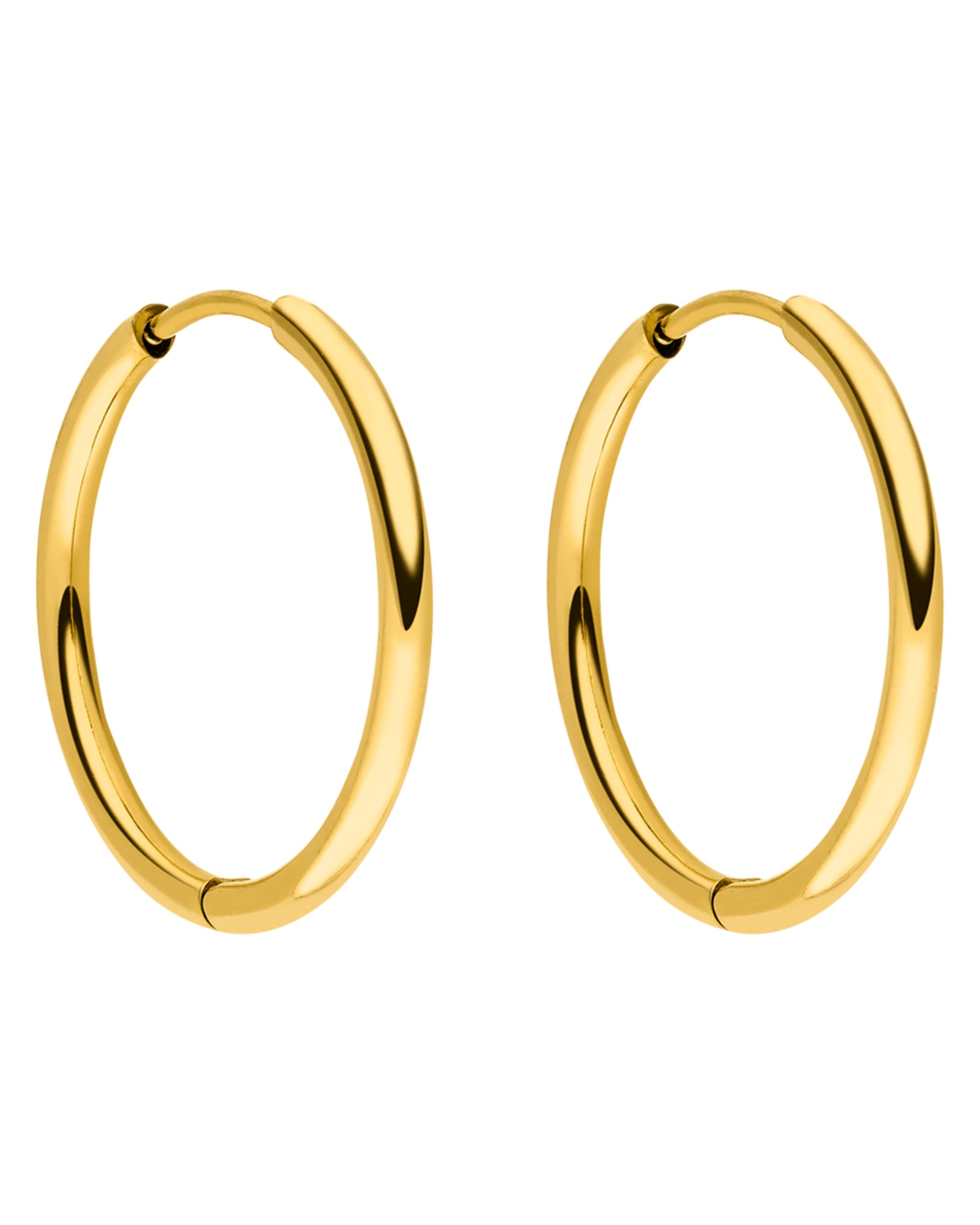 Purelei Sleeky Ohrringe, Schlichte Creolen für Frauen, Wasserfeste kleine Creolen aus Edelstahl, Durchmesser 15,8 mm