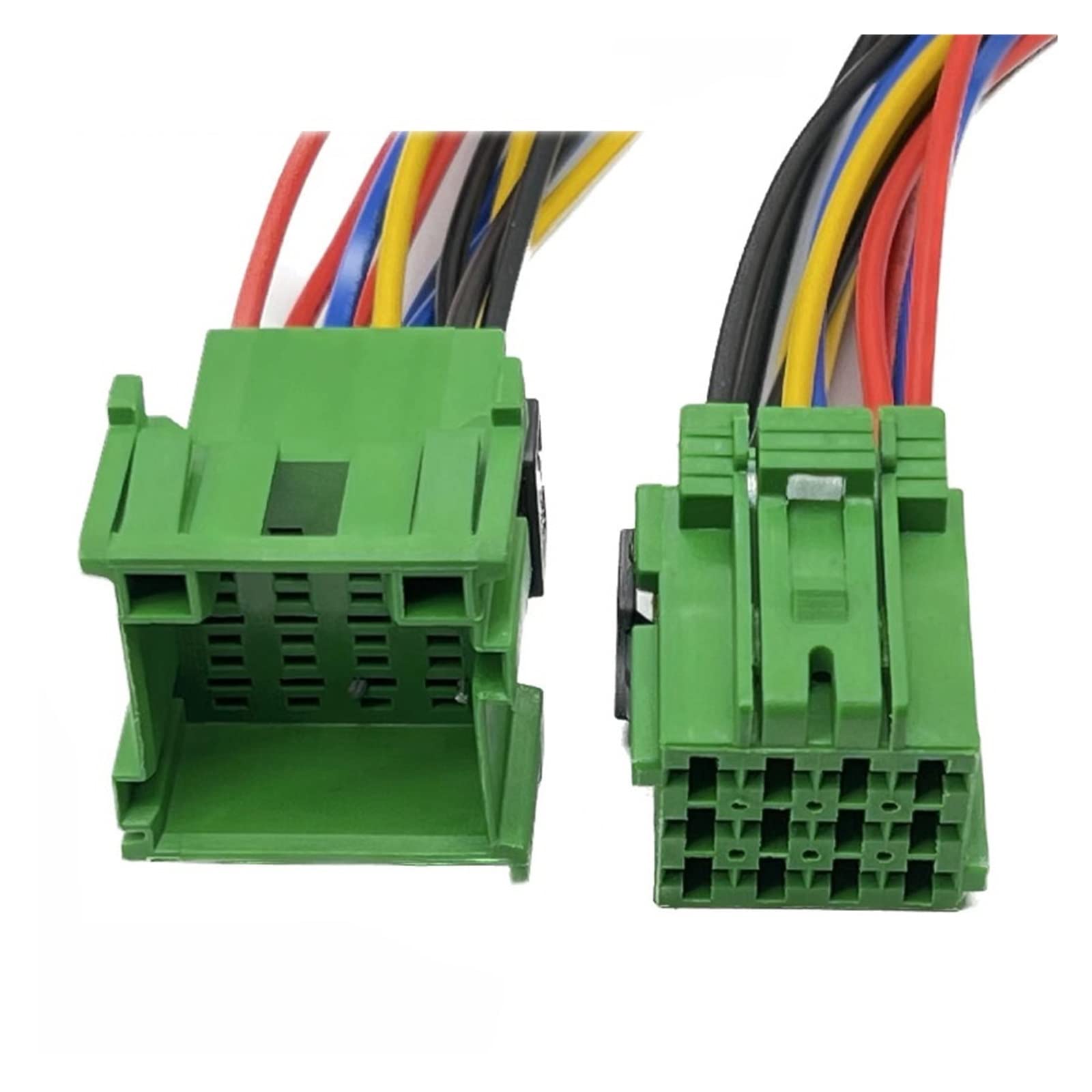 AMP Tyco TE 12Pin samochodowy odtwarzacz CD wtyczka wiązki przewodów Auto złącze elektroniczne z kablem 1-967622-1 1-967627-1 (Color : 12Pin Male, Size : 1 Pc With 15cm Wire)
