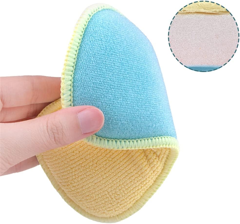 Washing Pan Scouring Pad Rag Sponge Dish Towel Wiping Cloth Fiber Three Dimensional Brush Dishwashing Block