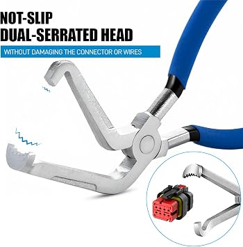 SMOTIVEPRO 3PCS Electrical Disconnect Pliers Kit, Connector Removal Tool