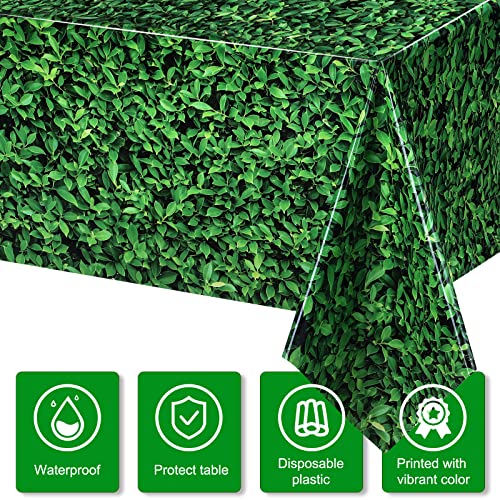 Tatuo 6 piezas 9 x 4.5 FT Fondo de hojas verdes para fotografía miniatura 4