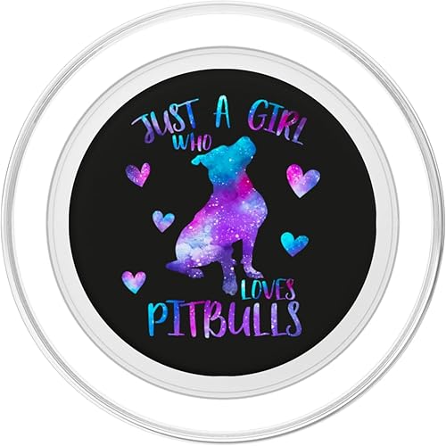 Miniatura 14 de Just a Girl Who Loves Pitbulls - Soporte para teléfonos y tabletas, Negro