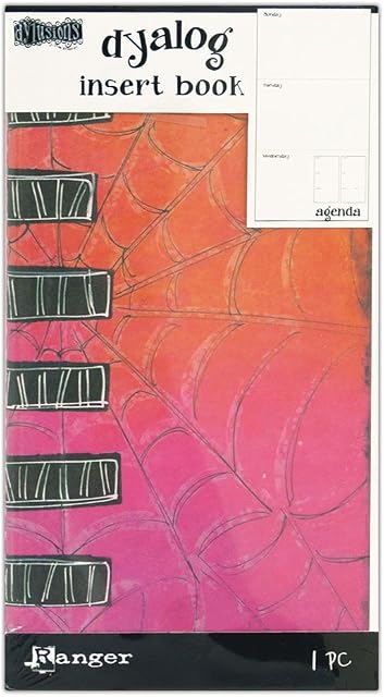 Ranger Dylusions Agenda Insert Book, Paper, Multi-Colour, 21.1 x 11.5 x 0.6 cm