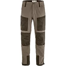 Fjallraven Keb Agile Men's Trekking Trousers - Reinforced, Durable, Stretch Fabric, Trail Performance - Hiking, Trekking, Suede Brown/Dark Olive, 40W x 32L