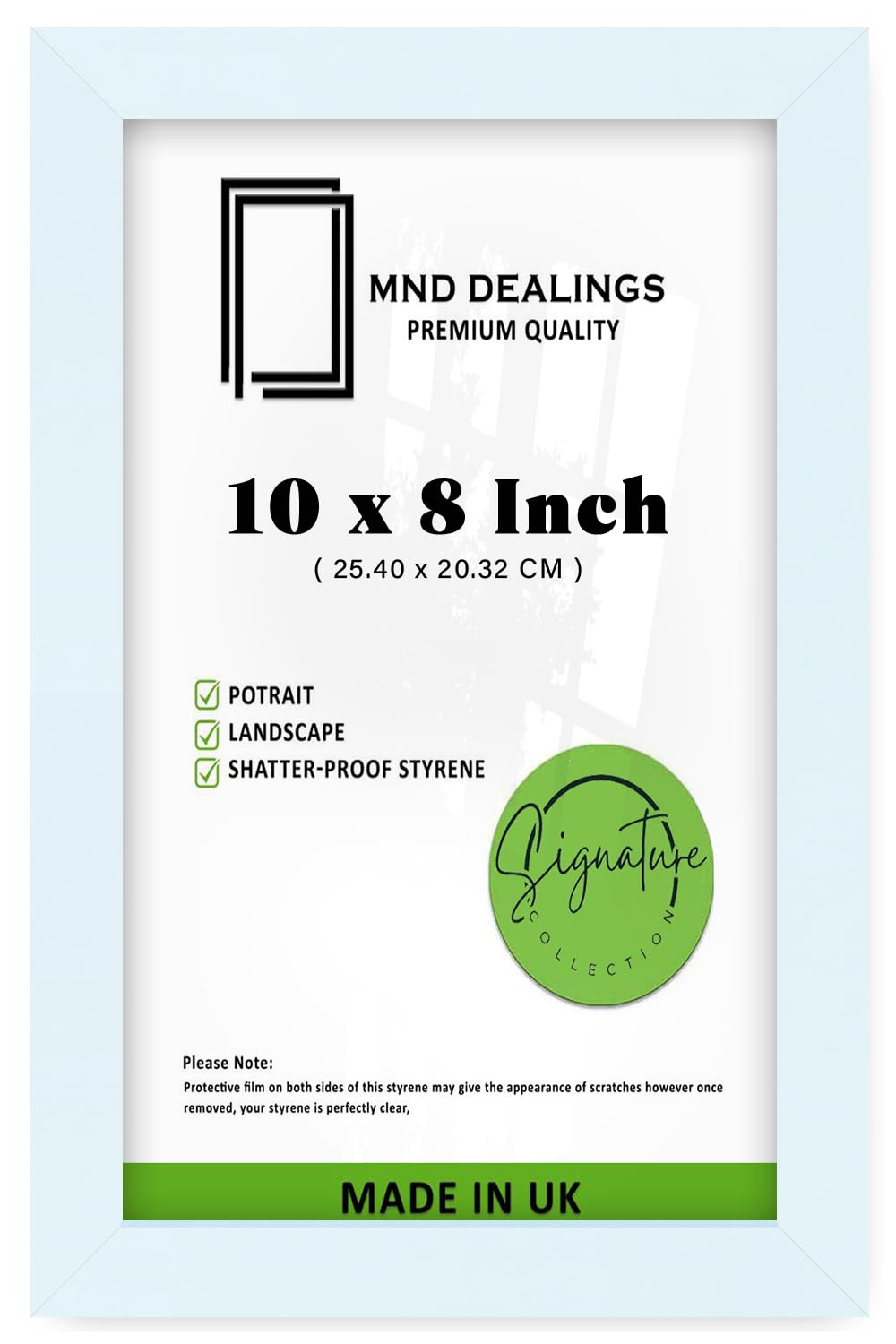 Mnd Dealings White | Mdf Picture Frame (25.40 X 20.32 Cm) Ideal For Art, Home, Office & Room Interior, 10X8 Inch Premium Wood For A Sleek & Durable Look [ ]