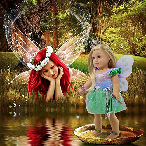 Zidiwaland Holiday 18 Inch Doll Clothes Princess Costume Outfit Gift Set (Doll Not Included) (Fairy) #TOP2