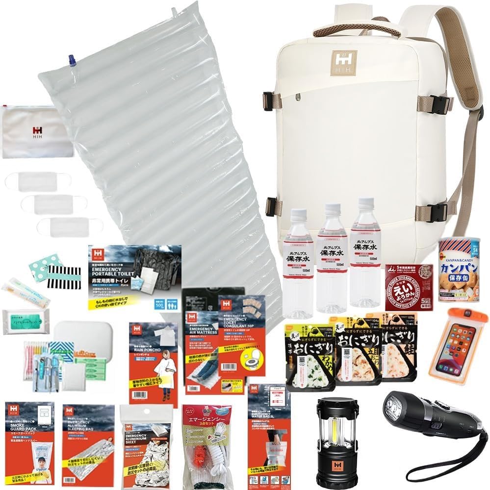 Amazon.co.jp: HIH 防災セット 1人用 防災グッズ 防災リュック