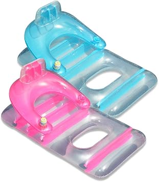 Swimline Deluxe Lounge Chair Colors May Vary Pink or Blue