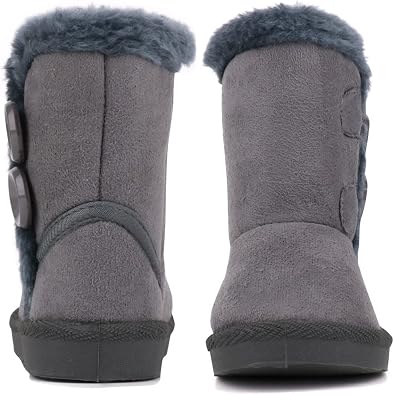 Femizee Girls Boys Warm Winter Boots Kids Outdoor Snow Boots(Toddler/Little Kid)