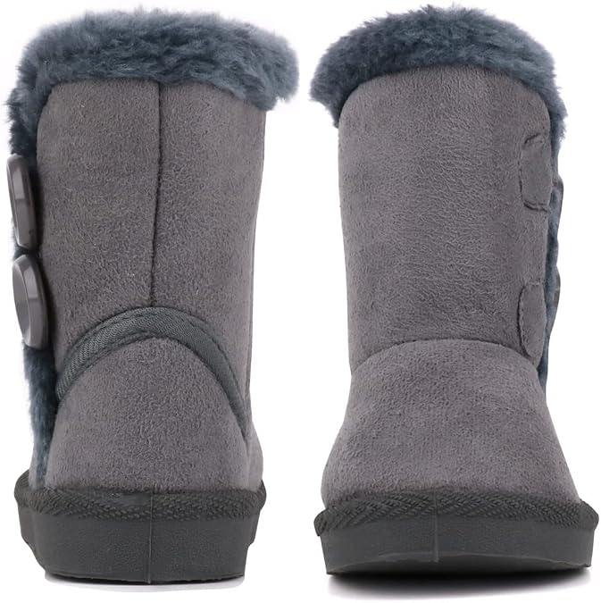 Femizee Girls Boys Warm Winter Boots Kids Outdoor Snow Boots(Toddler/Little Kid)