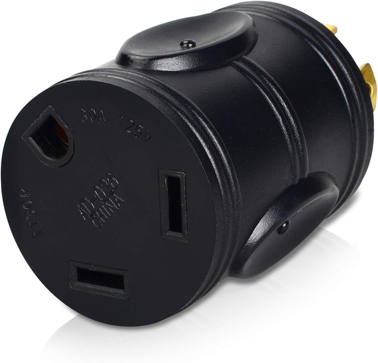 ElecStream Tech NEMA L14-30P to TT-30R Generator RV Power Adapter，30AMP 125/250V Male 4-Prong Locking Plug to 30 AMP 125V Female Converter : Automotive