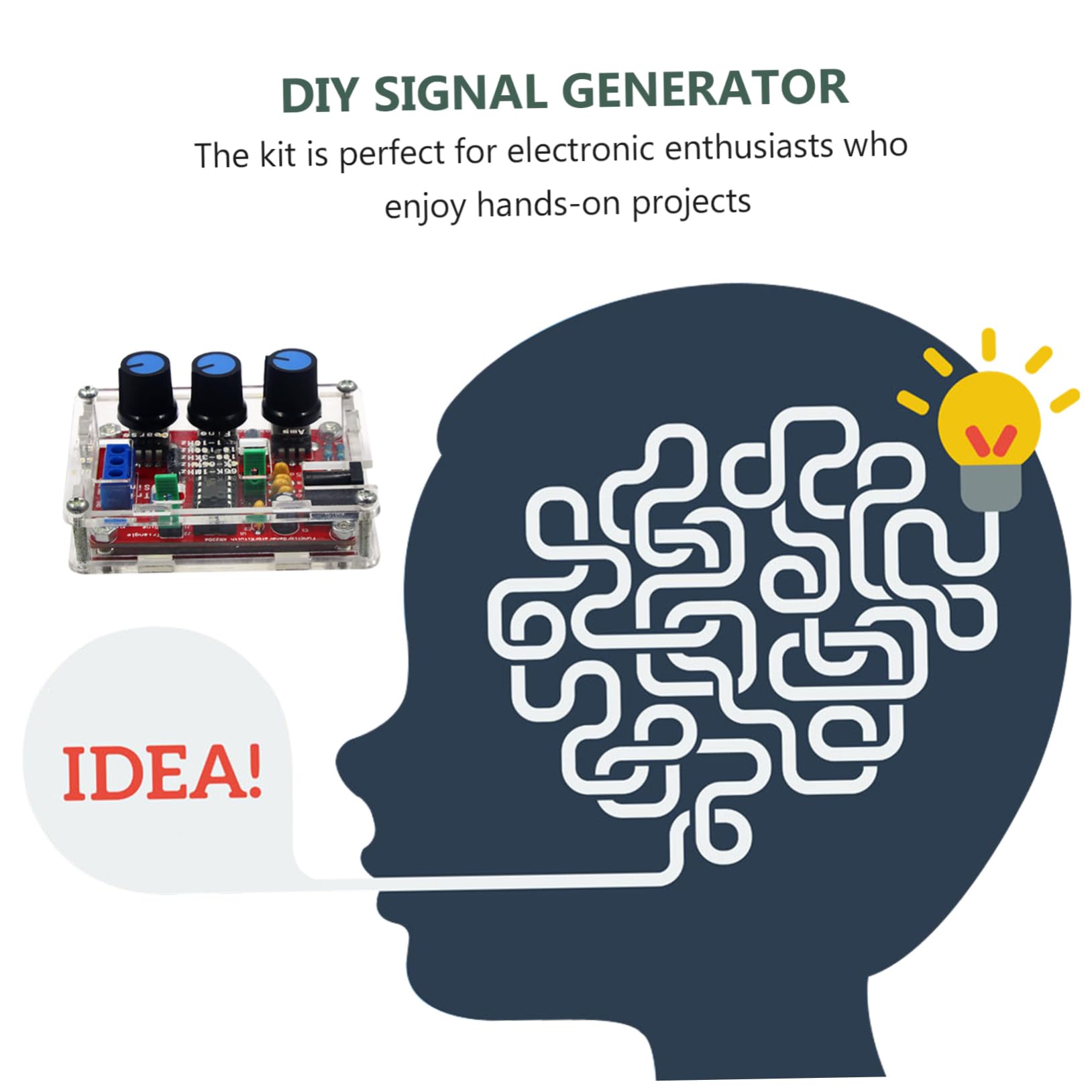 OUNONA All-in-One XR2206 DIY Kit for Electronics Enthusiasts Sine Triangle Square Waveforms for Beginners Advanced Users