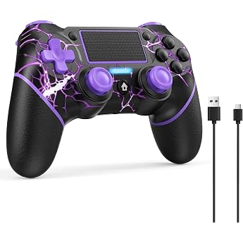 Reddening f&uuml;r PS4 Controller, Controller PC f&uuml;r PS4/Pro/Slim/PC, PC Controller mit Turbo/Zur&uuml;ck Taste/Dual Vibration/6-Achsen