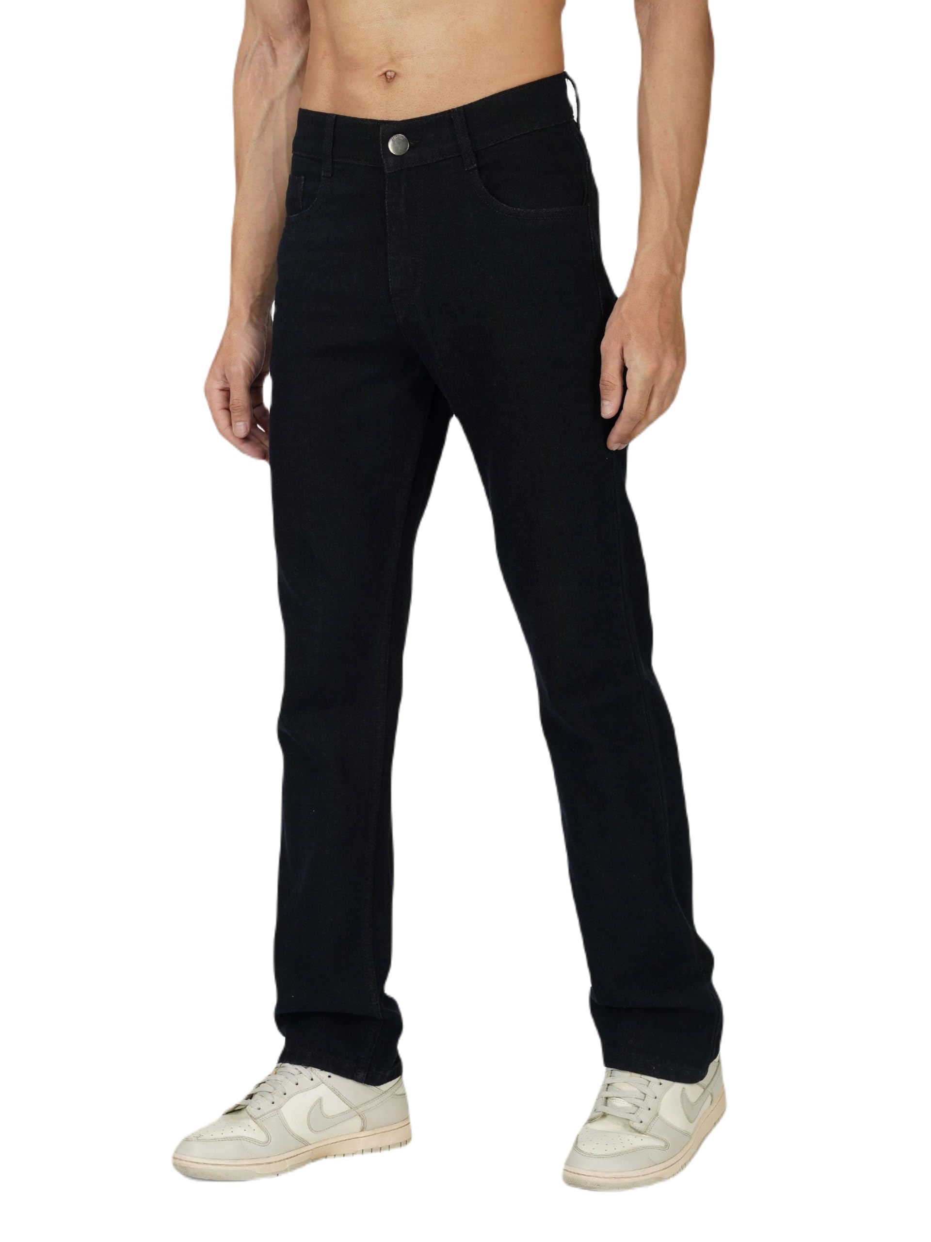 Men Denim Lycra Blend Straight Fit High Rise Jeans-picture-32